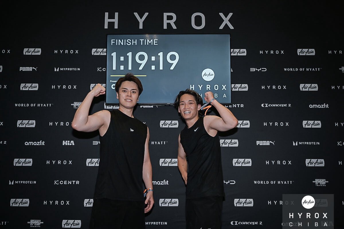 25Smile7's tweet photo. 8/7(金)HYROXダブルスしました🏃‍➡️🏋️

楽しかった！
相手を思いやれたダブルス。
初めてにしてはいい結果なのではないでしょうか！？✨

久しぶりにせんちゃんにも会えました🤲
終始応援に支えられてるのを感じました😭
動画の撮影もありがとうございました🙇‍♂️

次は大阪大会また出ます！ https://t.co/0FeLG5iLxF