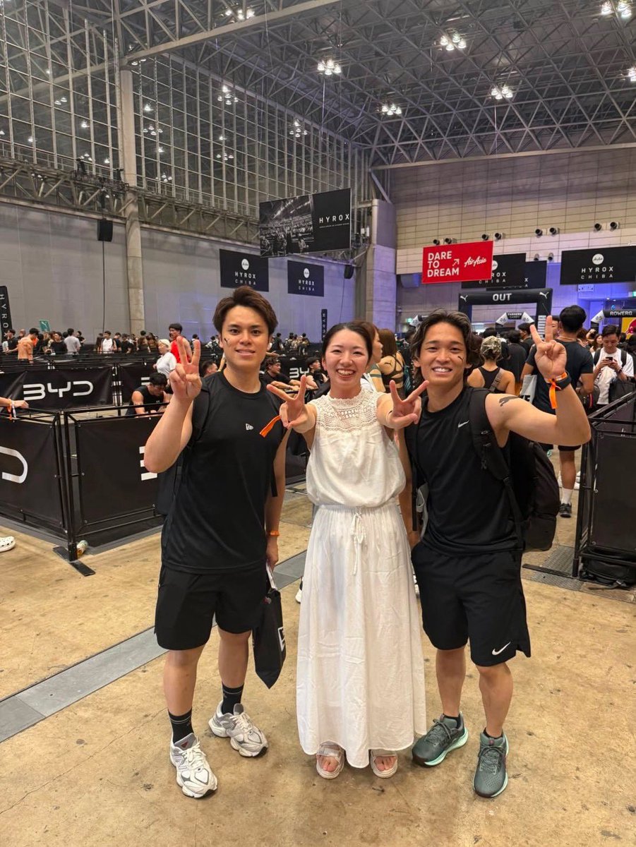 25Smile7's tweet photo. 8/7(金)HYROXダブルスしました🏃‍➡️🏋️

楽しかった！
相手を思いやれたダブルス。
初めてにしてはいい結果なのではないでしょうか！？✨

久しぶりにせんちゃんにも会えました🤲
終始応援に支えられてるのを感じました😭
動画の撮影もありがとうございました🙇‍♂️

次は大阪大会また出ます！ https://t.co/0FeLG5iLxF