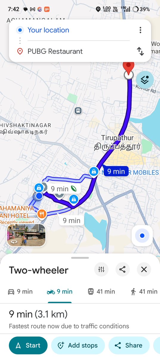 ManojMithran3's tweet photo. @SwiggyCares hlo Swiggy a restaurant is only 3.9 km from my home but in apo it shows 7.5 km so I place order it shows extra amount for delivery,so i request the team to look it as soon as possible, wheather it is because of technical problem or restaurant mis places the location https://t.co/OE4l7ZWW0T