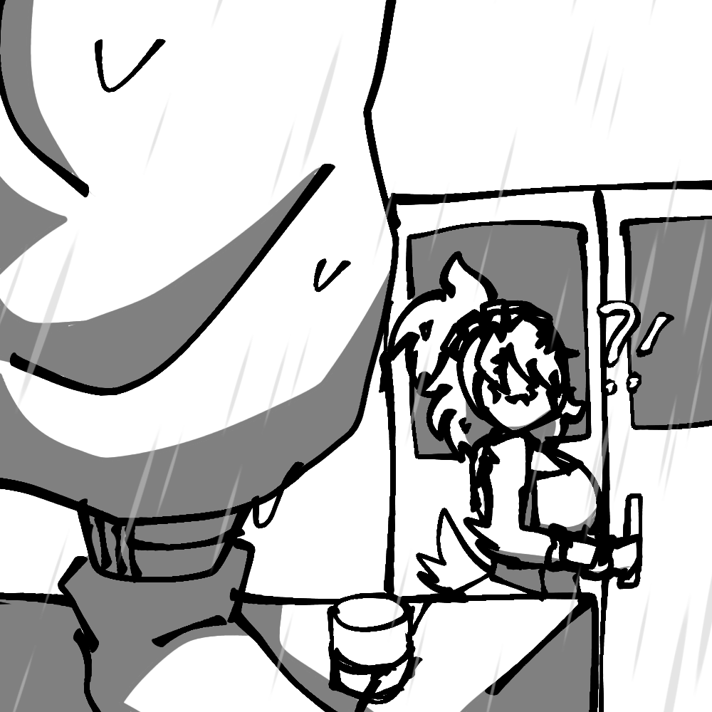 Yamaski_Chan's tweet photo. Idk what I'm making at this point. Can someone let poor Chiku in or somethin... https://t.co/iClI71UH5f