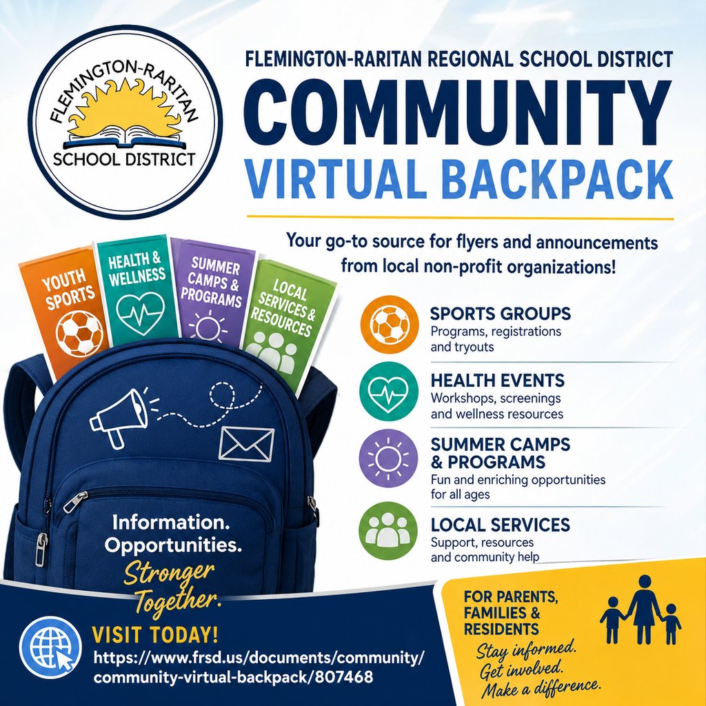 jpcasems's tweet photo. Be sure to check our FRSD Community Virtual Backpack for the latest events and activities throughout our area. Send flyers to laura.bruhn@frsd.us. Find the Community Virtual Backpack here: https://t.co/pj4Bo8jLQp. https://t.co/QVsaEvSUbD
