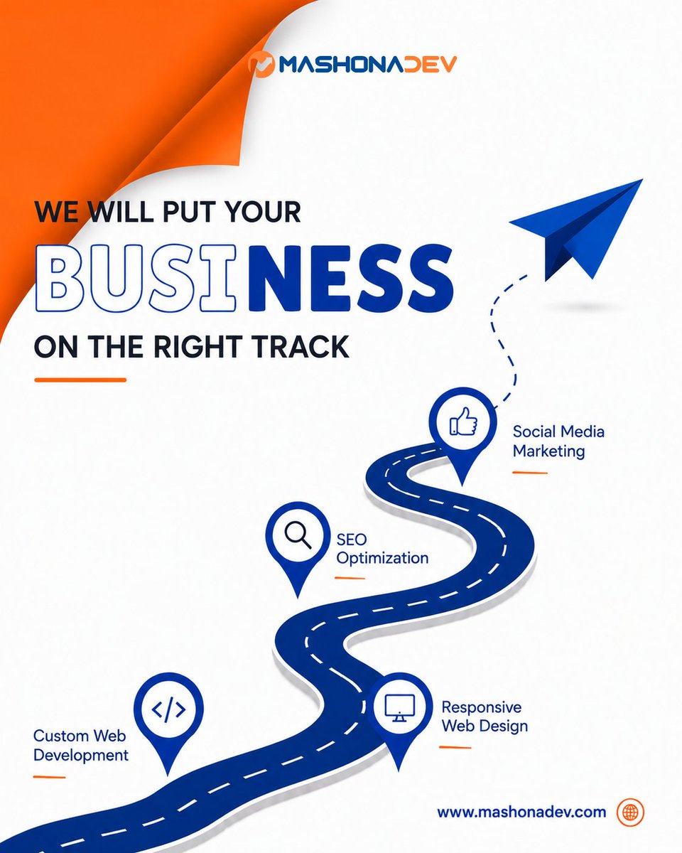 MashonaDev's tweet photo. Is your business on the right digital track? ๐
From web development to responsive design and SEO, the right tech solutions can turn your digital presence into a growth engine.
Build smarter. Grow stronger.
#MashonaDev #WebDevelopment #TechTipTuesday #TechSolutions #WebDesign https://t.co/LXXMFxKcqv