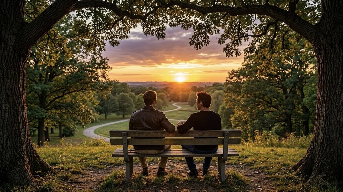 TonyEStark1964's tweet photo. Sitting here watching the sunset with Caps, head on his shoulder. It’s early, we're not official or anything, but something tells me this is just the start. #stony https://t.co/ak3UoZKLQA