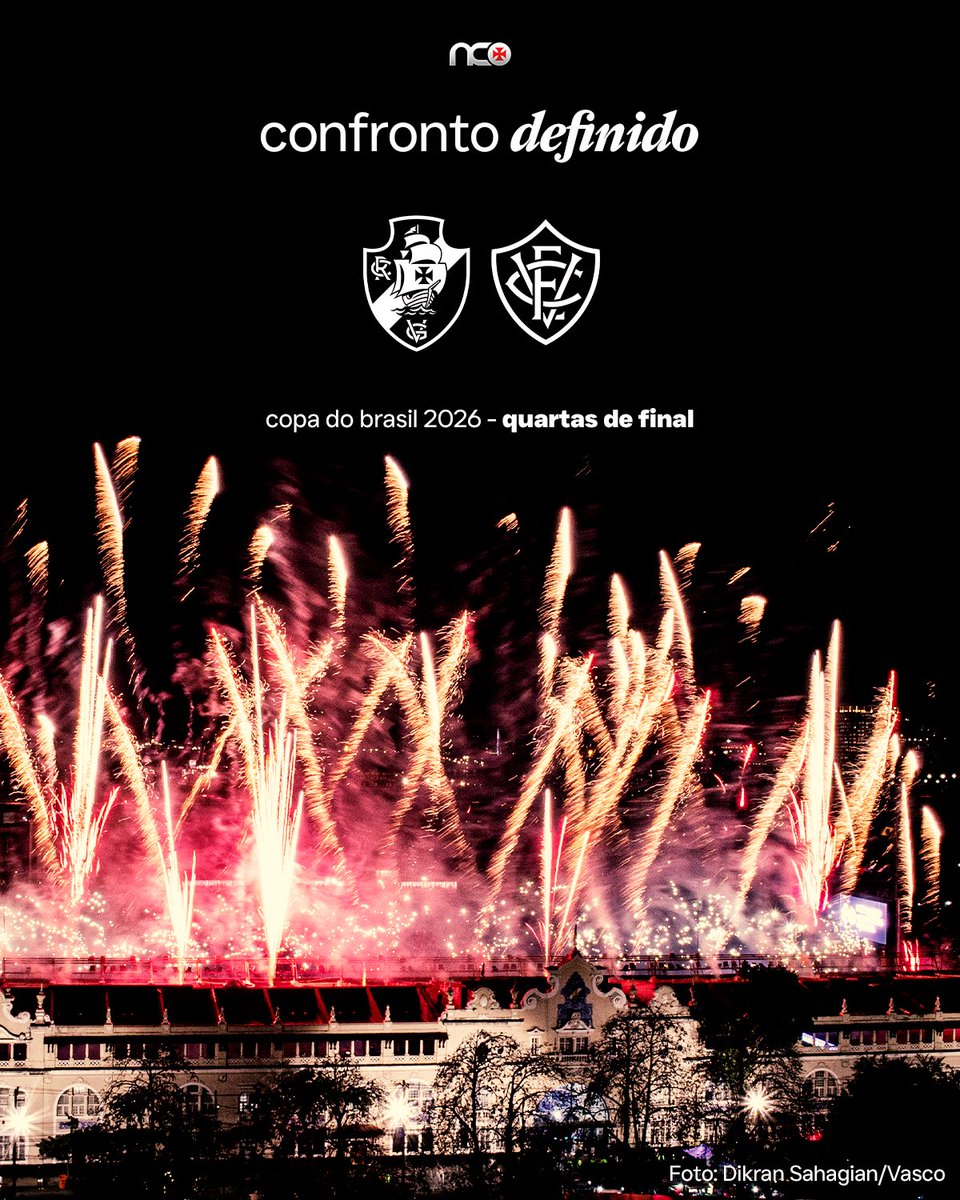 newscolina's tweet photo. 🏆 O Vitória será o adversário do Vasco da Gama nas quartas de final da Copa do Brasil. https://t.co/MrwPLrE8VN