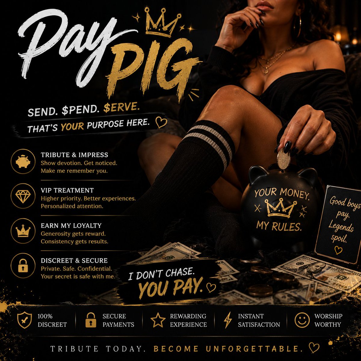 GteSwiss's tweet photo. #Princesse #Princess #Spoilme #luxurylife #luxurylifstyle #Luxury #luxurycar #LuxuryGirl #VIP #LouboutinGirl #Louboutin #footworship #footslave #femfom #findom #Finsub #soumis #domina #humancasher #moneyslave #moneymiss #FinancialDomination #cashcow #soumisfinancier #cashslave https://t.co/zAkd1N60P0
