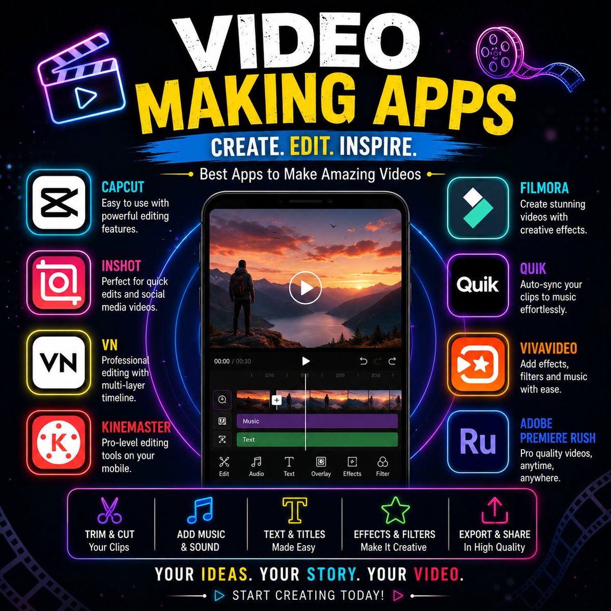 Jokersmith7k's tweet photo. 🎬 Create. Edit. Inspire. Turn your ideas into amazing videos! 🚀 https://t.co/rhgG6iOQ5e