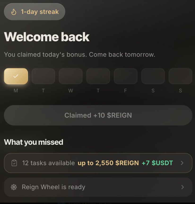 ghostx0c's tweet photo. $REIGN Alpha Drop 🚨

• Funded: $1.5M • Cost: FREE 
• TGE: Sep 2026 
• Reward: $REIGN + Free $USDT

Farming is LIVE. OG Tier unlockable.

👇 https://t.co/W9pQ5lVhYH

#XREIGN #Airdrop #CryptoAlpha 
#DeFi #FreeCrypto #Web3 https://t.co/e7QBiEiXkW