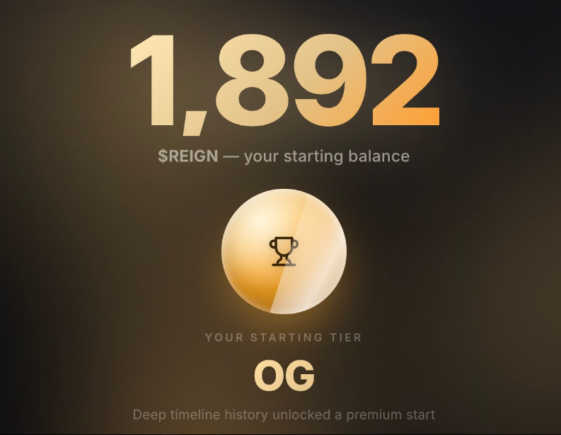 ghostx0c's tweet photo. $REIGN Alpha Drop 🚨

• Funded: $1.5M • Cost: FREE 
• TGE: Sep 2026 
• Reward: $REIGN + Free $USDT

Farming is LIVE. OG Tier unlockable.

👇 https://t.co/W9pQ5lVhYH

#XREIGN #Airdrop #CryptoAlpha 
#DeFi #FreeCrypto #Web3 https://t.co/e7QBiEiXkW
