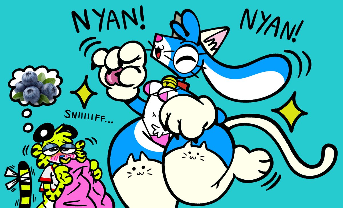 LimeAndRonnie's tweet photo. She just wanted to be a cat so bad 🐰🐱✨  #oc  #furry  #furryart https://t.co/egLLRdE6bK