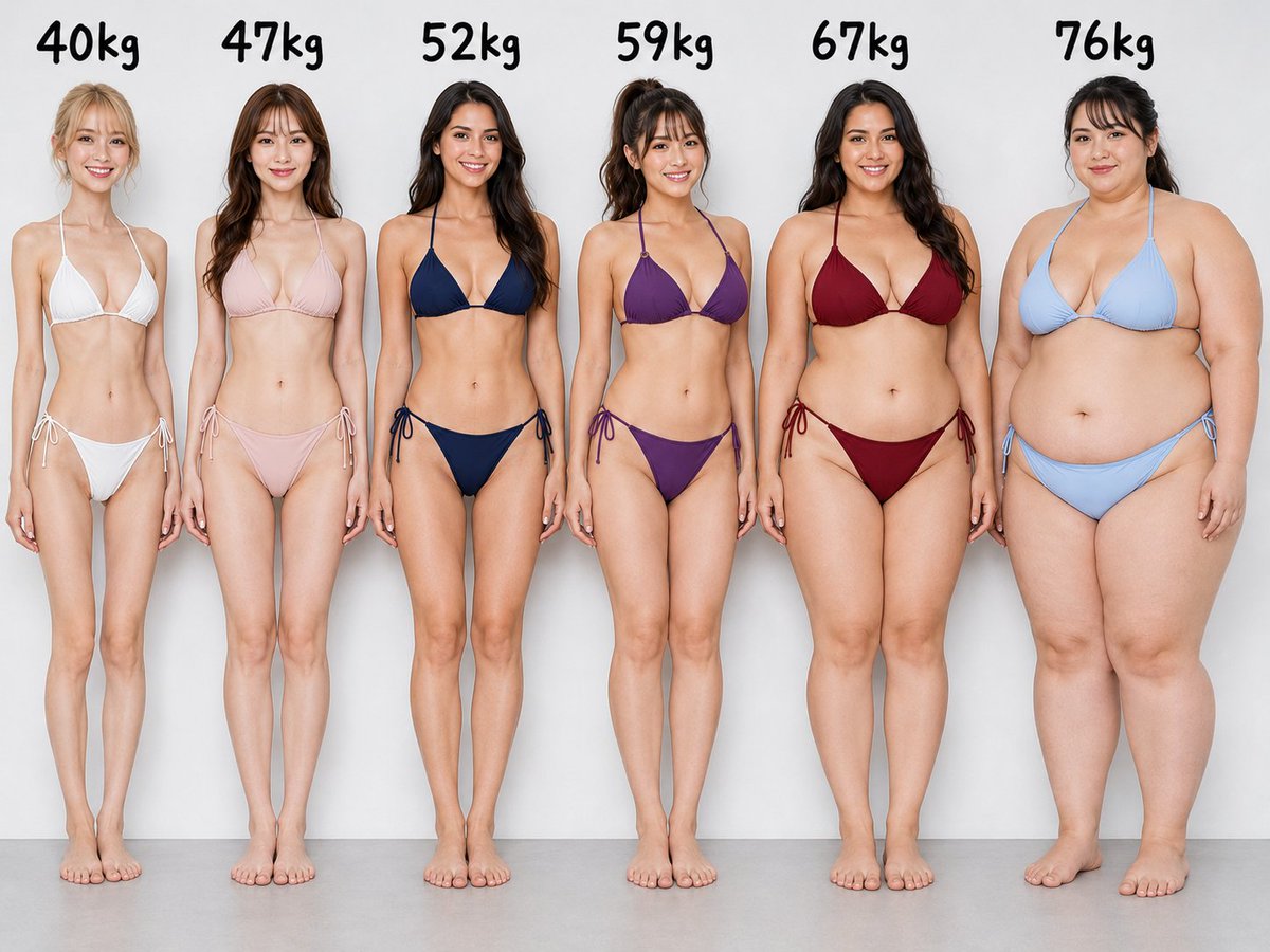 NishiVyx's tweet photo. Hey @grok, which weight do people find most attractive? 👀 https://t.co/B7Iy85e8w8