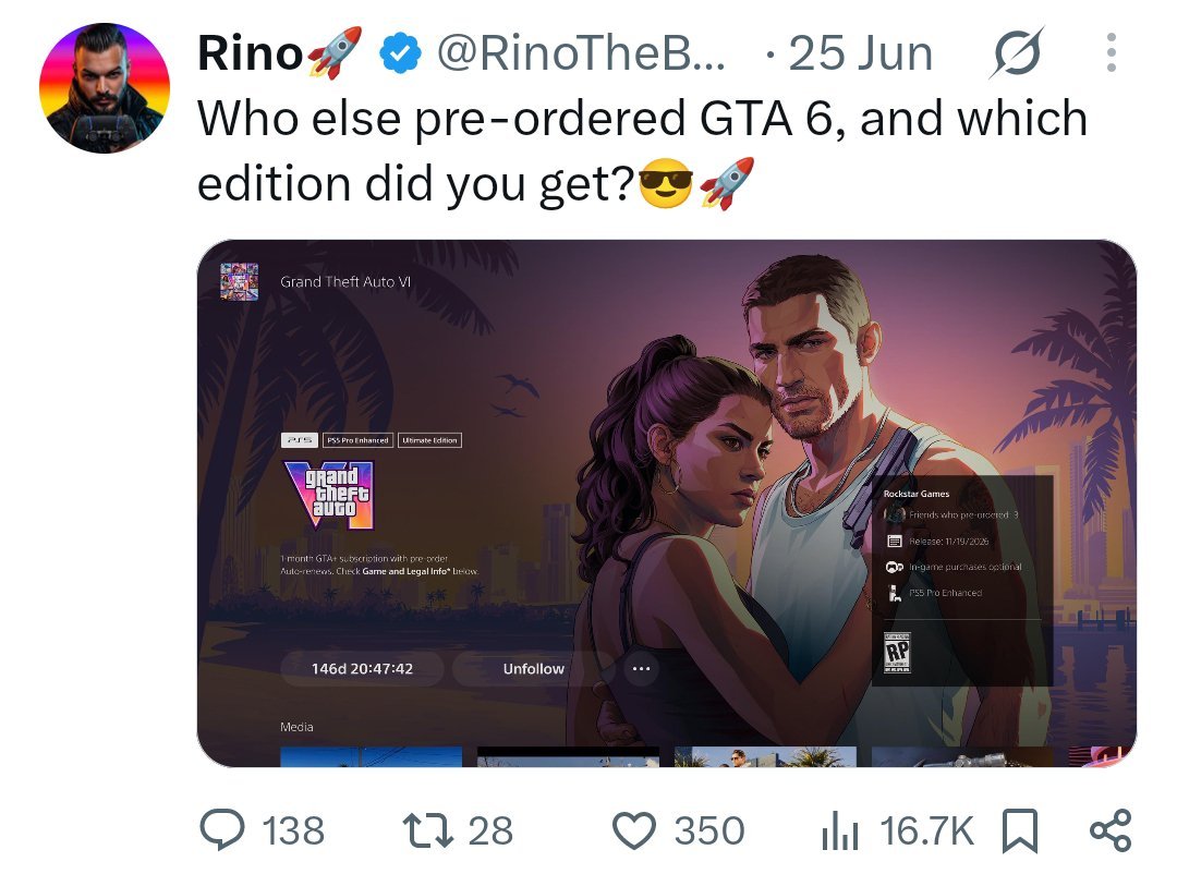 Wokenessisevil's tweet photo. Dude, you pre-ordered GTA 6. You are a part of the problem. https://t.co/pn4uiDYIgk