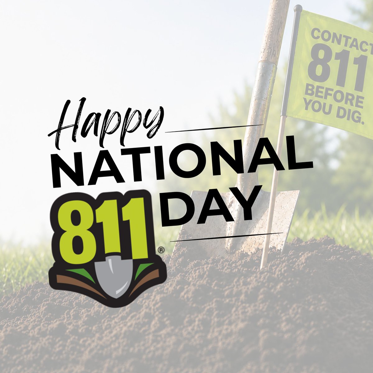 JULIE1call's tweet photo. Happy 811 Day! Across the country, August 11 reminds homeowners and professionals to contact 811 before every digging project, big or small. In Illinois, your call or click connects you to JULIE. Every dig starts with 811!
https://t.co/65di9FBWdn
#811Day #Call811 https://t.co/ojFbincux1