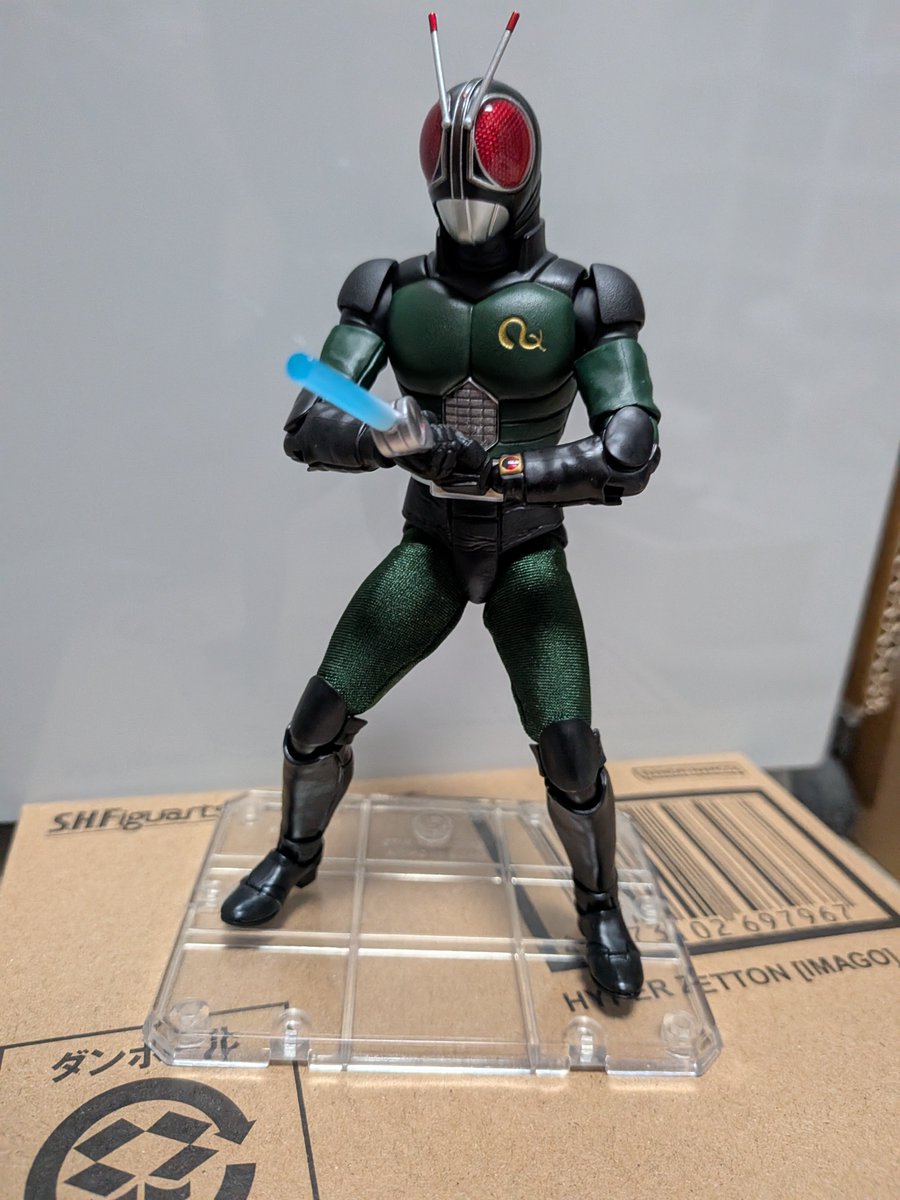 CinemaSyota's tweet photo. 今日、ソフマップアミューズメント館で予約品を受け取り購入しました。
(予約前金3000円支払い済み)
S.H.Figuarts
（真骨彫製法） 仮面ライダーBLACK RX
#ソフマップアミューズメント館 #t_shf 
#真骨彫製法 #仮面ライダーBLACKRX https://t.co/GiE43PRcQI