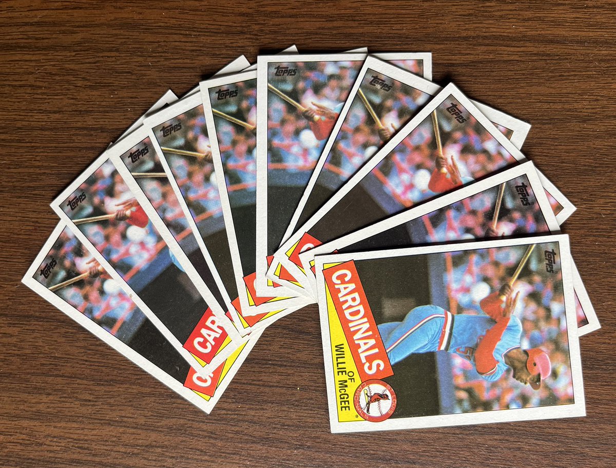 ScribSports's tweet photo. Added 10 more to my ever-growing 1985 Topps Willie McGee #OneCardCollection, as well as a handful of cards for my 1975 Topps set build!
#TheHobby #Collect https://t.co/b9Acpe8i5c