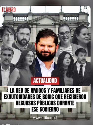 Iherreraa's tweet photo. Todos estos zurdos llegaron al gobierno de Boric solo a robar https://t.co/VhoVWsErkV