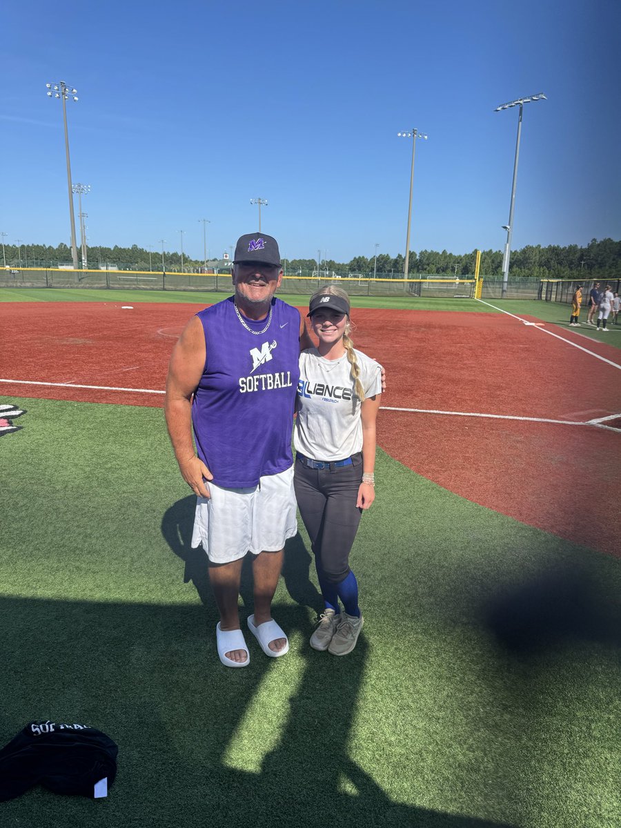 addisonhadley01's tweet photo. Had a chance to meet and discuss @SapsSoftball, my dad’s Alma Mater, with @gillespie_jeff the head softball coach at Millsaps College at the Gulf Coast Exposure Camp! Great coach and great school!  Had fun making fun of my dad with Coach about my dad’s induction in Millsaps HOF for baseball next month.  At least two people acted like they cared Dad!  lol.  Thanks Coach for great instruction!