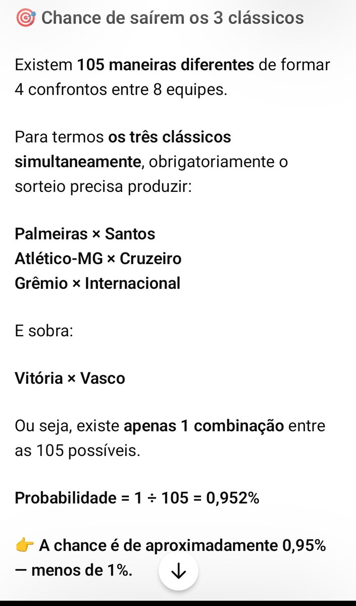 DenisPerrucho's tweet photo. @ANDRADE19688 @CopaDoBrasilCBF Menos de 1% de chance https://t.co/2NAuTDHrlo