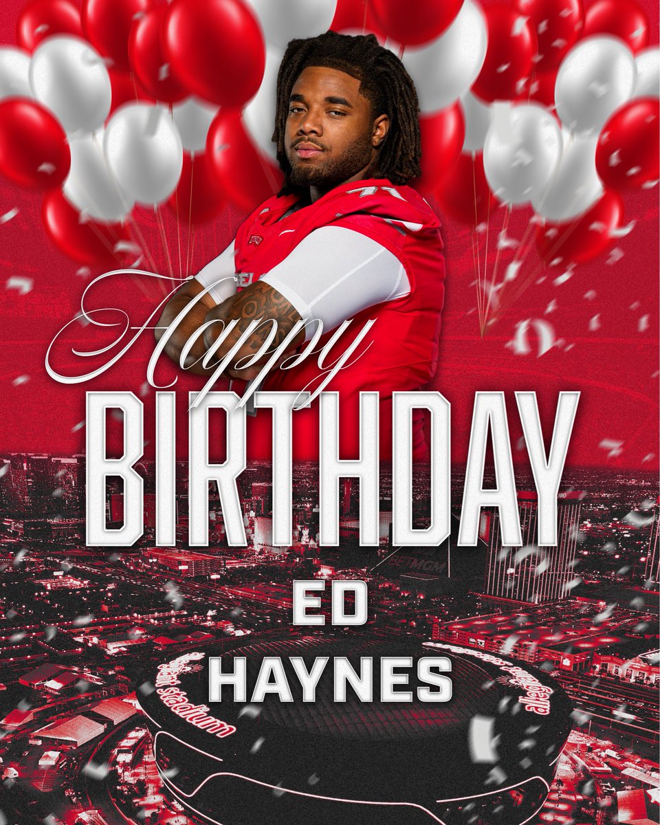 unlvfootball's tweet photo. Happy birthday @EdHaynes77_ 🥳 https://t.co/xpDZcMIQQv