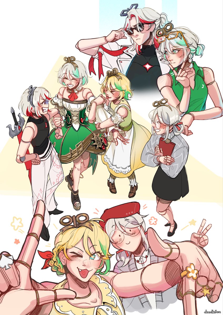 ikana0777's tweet photo. I GOT AN IMMERPOLY COMMISSION FROM THE AMAZING @doodlefox2 LOOK AT THEM THEYRE SO CUTE AND ASKFHSGSKAKDJF  !!!!!!! 😭😭😭🥹🥹😭🥹😭💚🩶❤️💛 https://t.co/WP2xl0EPTe