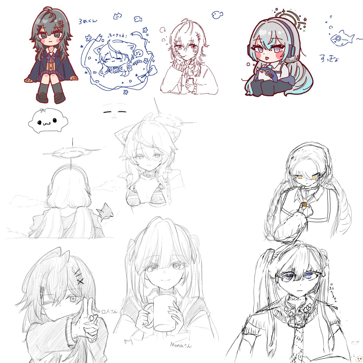 suggyo_VRC's tweet photo. 今日は絵チャしました！
お互いのアバターを描きあう会！
楽しかったです😉😉😉 https://t.co/XU94DFS3N9