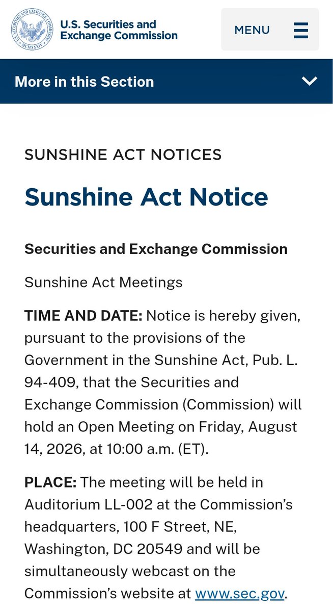 mrnguyen007's tweet photo. The US SEC will flip the switch for Crypto this Friday, August 14. 🇺🇸 ✅️ 

I will share a live link so we can watch together this Friday morning. 10 AM ET/ 7 AM PT. 📺 👀 

MARK YOUR CALENDAR LADIES AND GENTLEMEN.. 🗓 

LOCK IN 🔐 https://t.co/6mXW149KZV
