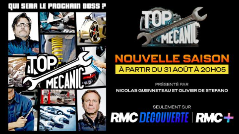 RMCDecouverte's tweet photo. 🔥 #TopMecanic revient pour une saison encore plus spectaculaire, avec une 1ère semaine spéciale Guerre des coachs !
Des épaves inédites, des défis toujours plus difficiles et seulement 5 jours pour les remettre sur la route.
📺 Top Mecanic : 5 jours pour restaurer une épave, nouvelle saison dès lundi 31 août à 20H05 sur #RMCDécouverte et dès le vendredi 28 août à 20h en exclusivité en streaming sur RMC BFM Play 👉https://t.co/w4ANQXoe9y