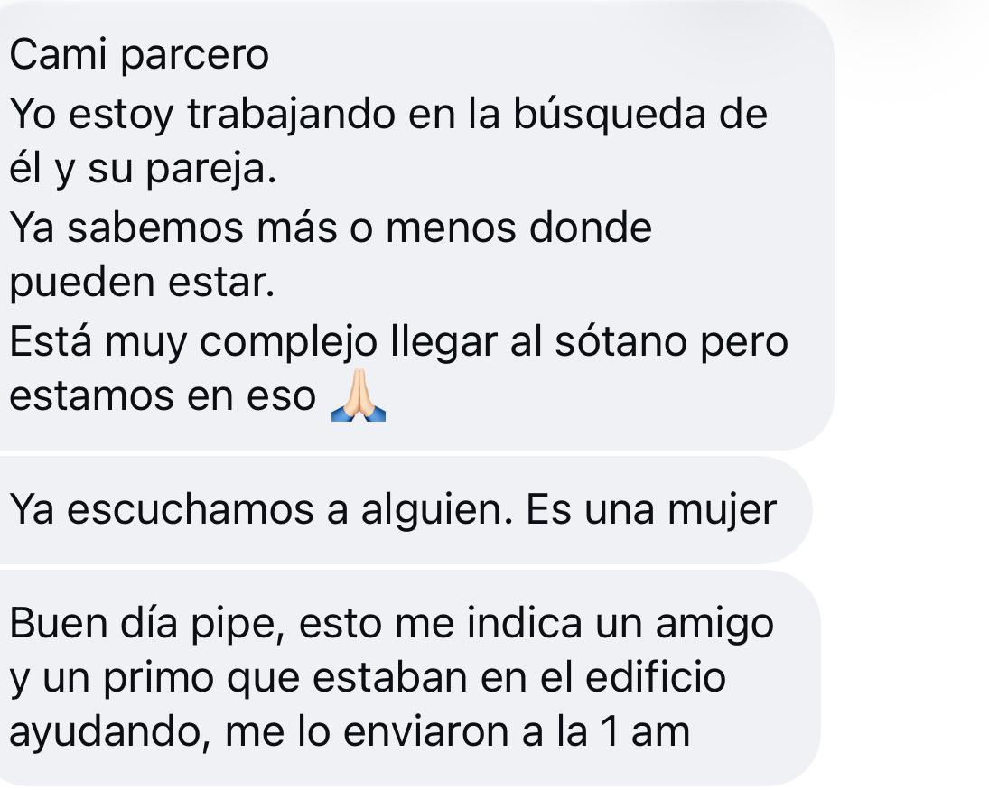 PipeCab's tweet photo. Estos mensajes sobre Juan José Salazar los recibí en la noche y en la madrugada. 

La esperanza sigue ahí.

Cualquier información o ayuda en el sitio se agradece con el alma 🙏🏻🙏🏻🙏🏻 https://t.co/hzJhSimZ0L