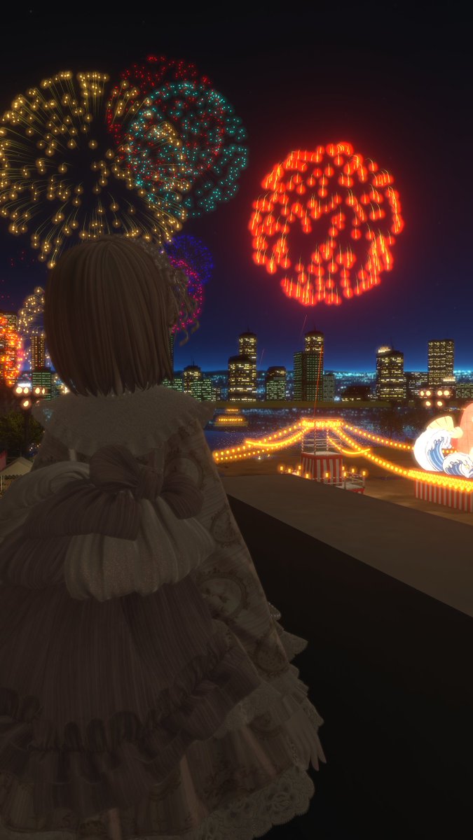 cafelatte_vrc's tweet photo. 花火 https://t.co/cPiMhVz111