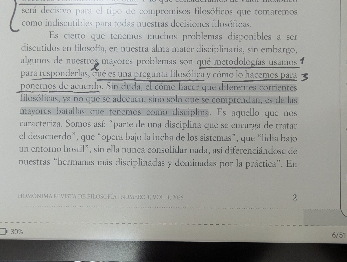 Ernest_bI's tweet photo. Sobre el panorama antintelectual que estamos viviendo:

"Sin duda, el cómo hacer que diferentes corrientes filosóficas, ya no que se adecuen, sino solo que se comprendan, es de las mayores batallas que tenemos como disciplina". https://t.co/ao7DySUZJ6