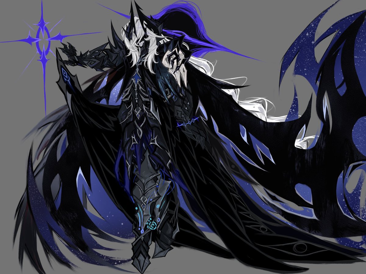 AbyssTuna's tweet photo. Reiven's/Nodens new sprite 

I had sm fun doing the cape #ocart #genshinoc https://t.co/xqWSPPL1H5