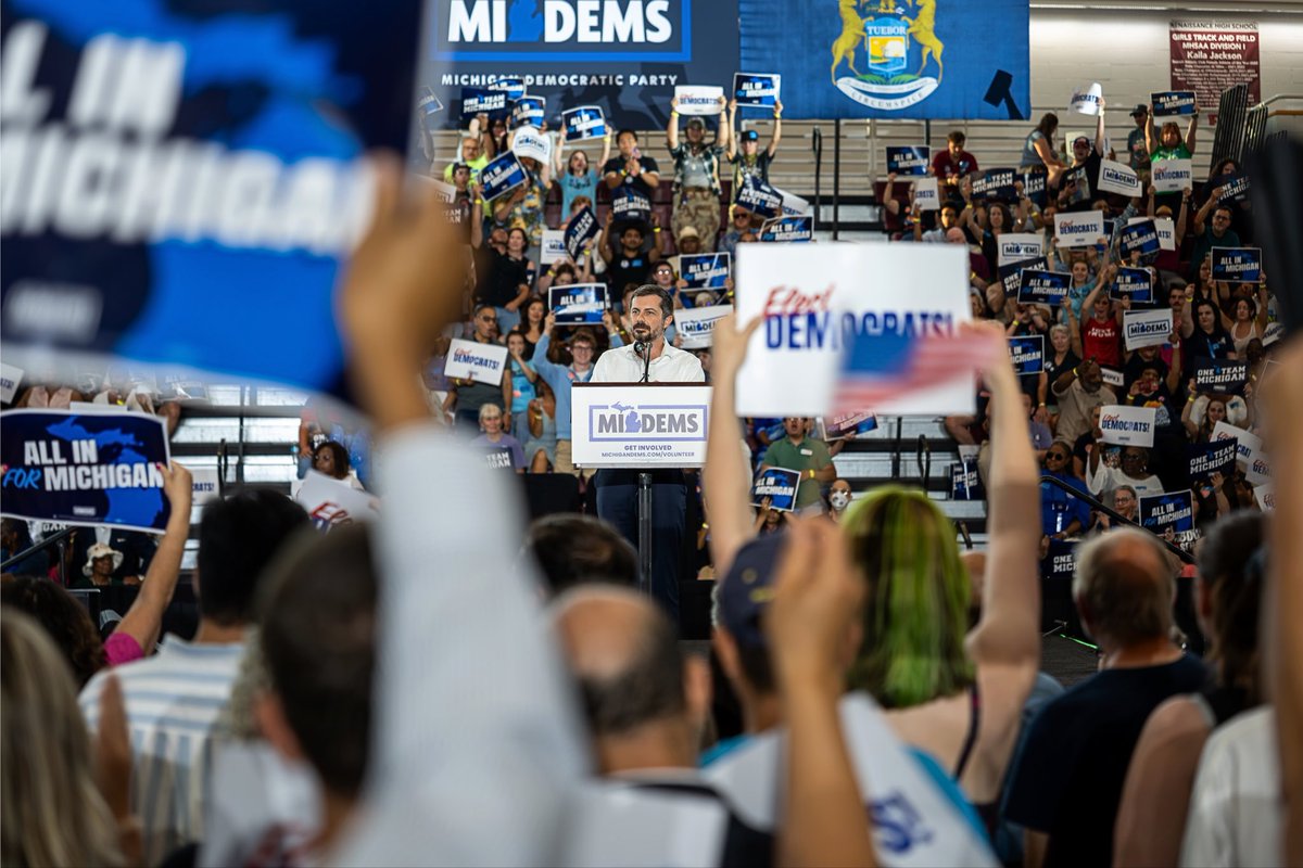 PeteButtigieg's tweet photo. The stakes are high this November - and people from across the country are watching to see if we'll come together to win. I know we will. https://t.co/sGbCRgirlJ