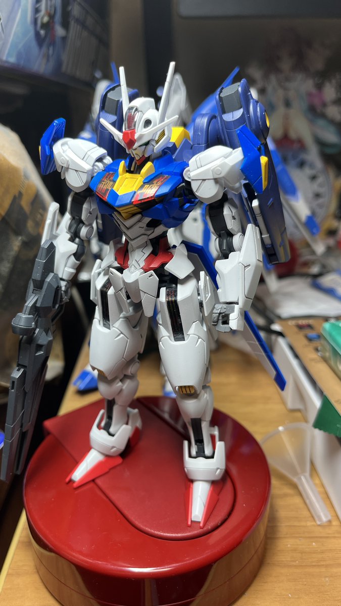 Ieee802N's tweet photo. @nqruse_sub 
#なるせ星見て
一つ追加お粗末ですが
78カラーで塗ったエアリアルとキャンディ塗装ヤクトクエス機です https://t.co/M6ttVPN3mM
