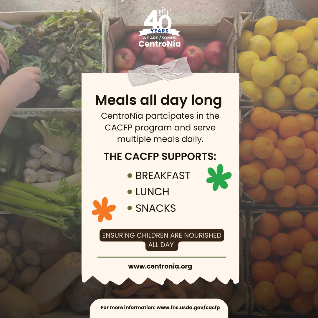 CentroNia's tweet photo. 🥕 Help CentroNía nourish the lives of early learners! We're raising $20,000 through our Nourishing Futures campaign to strengthen our growing nutrition program. 

Make an impact today! 💙

🔗 https://t.co/JtaCJFyakd

#NourishingFutures #CentroNía #ChildNutrition #ece #childcare https://t.co/TcIYNrUj2O