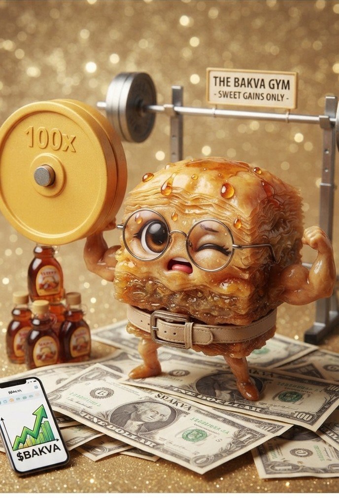 BakvaOfficial_'s tweet photo. Sweet gains only at the Baklava Gym! 🍯💪 My biceps are made of honey and I'm ready to pump this to the moon. Who's joining the $BAKVA club? 🚀
#BAKVA #Solana #MemeCoin #Crypto #SweetGains #PumpFun #SolanaMemeCoin https://t.co/GatItZMf4b