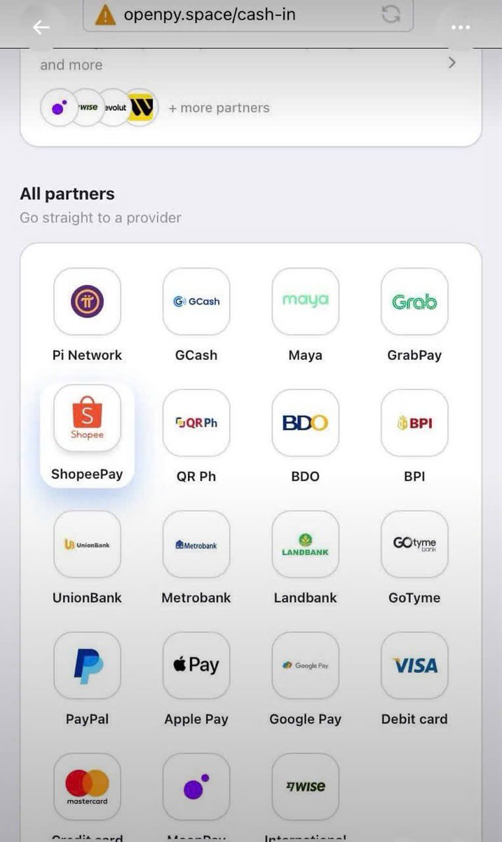 cryptoleakvn's tweet photo. 🔗⚡️ PI NETWORK: PI IS ENTERING THE GLOBAL PAYMENT ECOSYSTEM

Pi Network is increasingly expanding its utility within the payments sector. 🔥

A notable example is OpenPay—a service integrating multiple payment methods, including Pi Network—which offers users additional options to top up their OpenPay balances directly.

SUPPORTED TOP-UP CHANNELS INCLUDE:

🔹 Pi Network
🔹 GCash • Maya • GrabPay
🔹 ShopeePay • QR Ph
🔹 BDO • BPI • UnionBank • Metrobank • Landbank
🔹 GoTyme
🔹 PayPal • Apple Pay • Google Pay
🔹 Debit cards • Credit cards
🔹 MoonPay • Wise

The significance here lies not only in Pi’s inclusion in the list of top-up methods but also in a broader trend: Pi is gradually being integrated into payment systems and utilities that serve real-world needs.

⚡ FROM DIGITAL CURRENCY → TO PAYMENTS → TO REAL-WORLD APPLICATION.

As more services integrate Pi, its value will be defined not merely by a market figure, but by its practical utility within the digital economy.

🌍 PI NETWORK – BUILDING AN ECOSYSTEM, EXPANDING PAYMENT CAPABILITIES, AND CONNECTING USERS GLOBALLY.

CONGRATULATIONS TO THE PIONEER COMMUNITY! 🚀🔥

#Pinetwork
