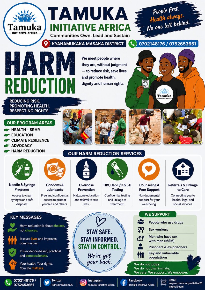 InspireComm26's tweet photo. We promote practical, evidence-based approaches that reduce health risks and strengthen access to HIV, TB, STI, SRHR, counselling and referral services.We meet people where they are without judgment or bias.Everyone deserves information, protection, dignity and quality healthcar https://t.co/kR42JvnwjE