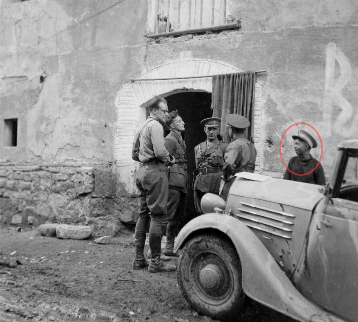 LincolnBrigade's tweet photo. George Walter Waters Jr. was born #otd in Berkeley, 1918, though he claimed Santiago, Cuba in a repatriation form. 

His father was charged with killing his mother in 1926. George’s older sister, Genevieve, testified against their father and her testimony was the primary evidence for the crime. By 1928, George later provided testimony that may have helped his father’s death sentence be commuted to life in prison, a controversial case that was widely covered in the local press. His father remained incarcerated until at least 1960, and died in 1962.

George may have went to college in Oakland and served in ROTC. He worked as a driver, mechanic and musician in Oakland. He joined the YCL in the 1936 and arrived in Spain on May 15, 1937 as one of the youngest US volunteers. He served with the Mac Paps and the 35th Medicial Division as a driver and assistant to Dr. Jacob Klein. One of his tasks was to ride the stationary bicycle that powered the dental drill. He returned to the US on New Years Eve, 1938. 

He later went by George Morgan and continued to work as a driver.  It is unclear what happened to George after 1945. If you knew him or anyone in his family, please leave a comment below.