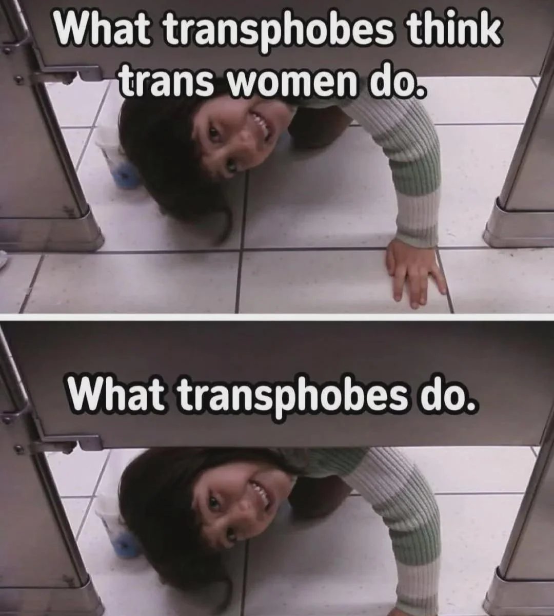YourAnonNews's tweet photo. Literally the MAGA pedophiles doing gender checks at bathroom doors https://t.co/bTcnCt86nH