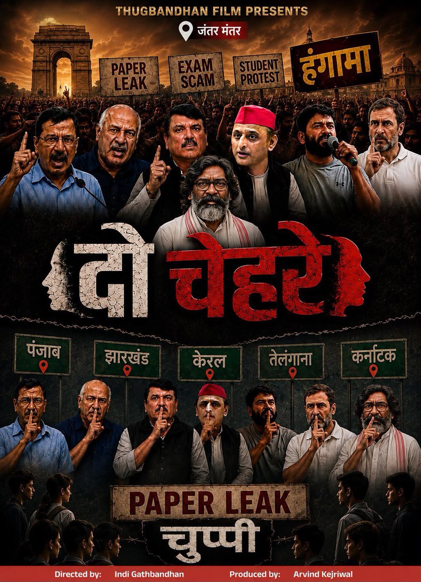 jayanshudeep's tweet photo. Once a wise man said 

"सरकार सब एक सी होती है थोड़ा बहुत फर्क होता है , सत्ता का चरित्र एक सा ही होता है "

#HitlerHemant https://t.co/lpvnJoHCAR
