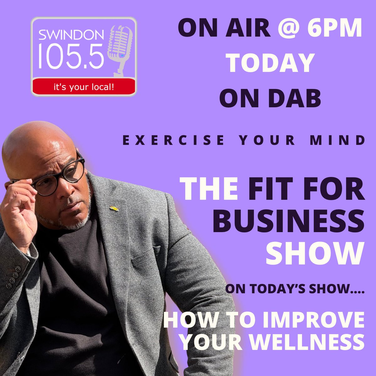 BookBenson's tweet photo. 📻 On this weeks show. We recognise National Wellness Month. We take a look at The TOP 10 ways to improve your own wellness…. FOR ZERO COST! Plus of course, some cool music 🎧 

Check out The Fit For Business Show at 6pm on this link …. https://t.co/zSCmQ6oexn

#radio https://t.co/wVKk2UBCKB