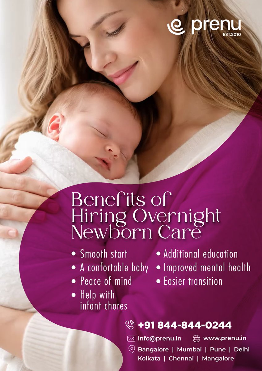 PrenuServices's tweet photo. 👶 Newborn Baby Care &amp; Mother Care at Home – https://t.co/iDvkaApOX0

Professional Care for Your Newborn. Compassionate Support for the New Mother. ❤️

Welcoming a newborn is a beautiful experience, but the first few weeks can also be demanding for the entire family. https://t.co/41ivWgi7ar