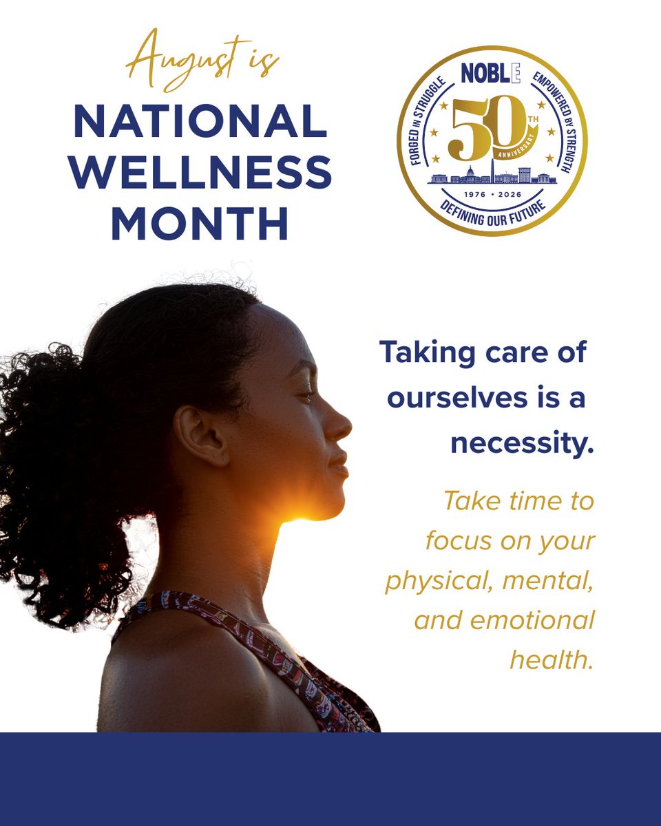 noblenatl's tweet photo. #LawEnforcement professionals face unique challenges every day. Prioritizing wellness, managing stress &amp; building resilience helps ensure officers are prepared to serve their communities while protecting their own well-being.

During #NationalWellnessMonth take care of yourself. https://t.co/OHioPrCkfi