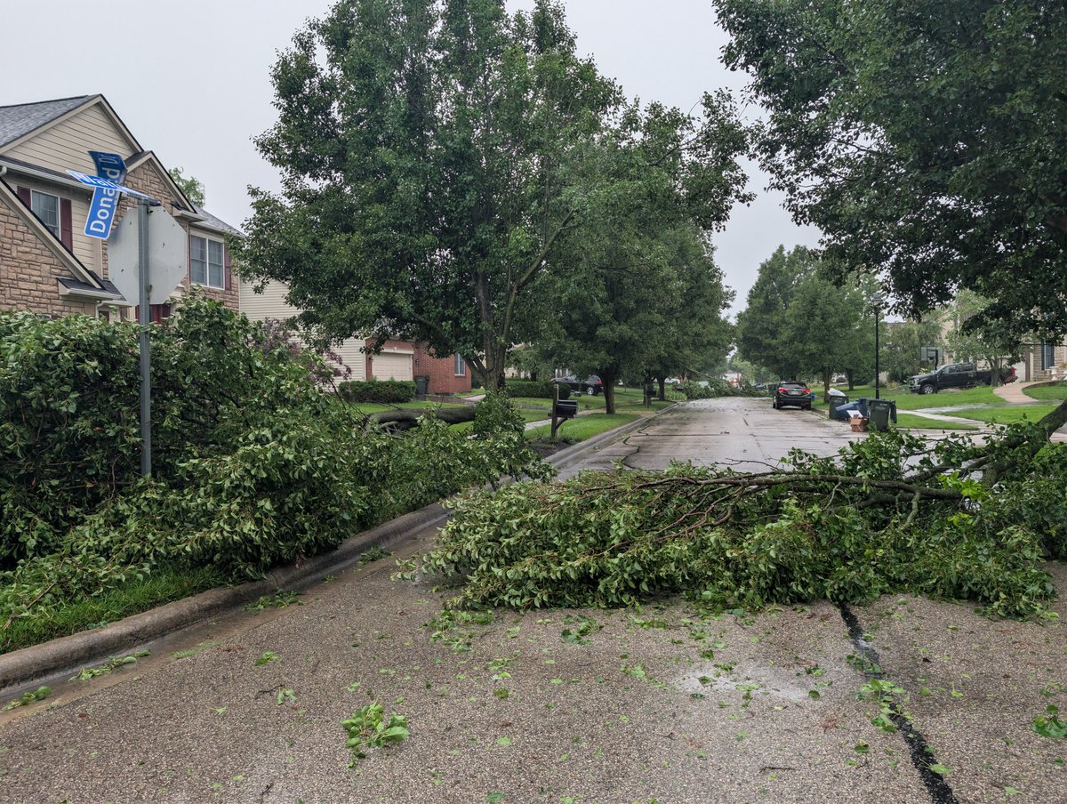 Quentin_d22's tweet photo. Storm damage HILLIARD OH #wxreport #ohwx @NWSILN https://t.co/hd9WppTeCy