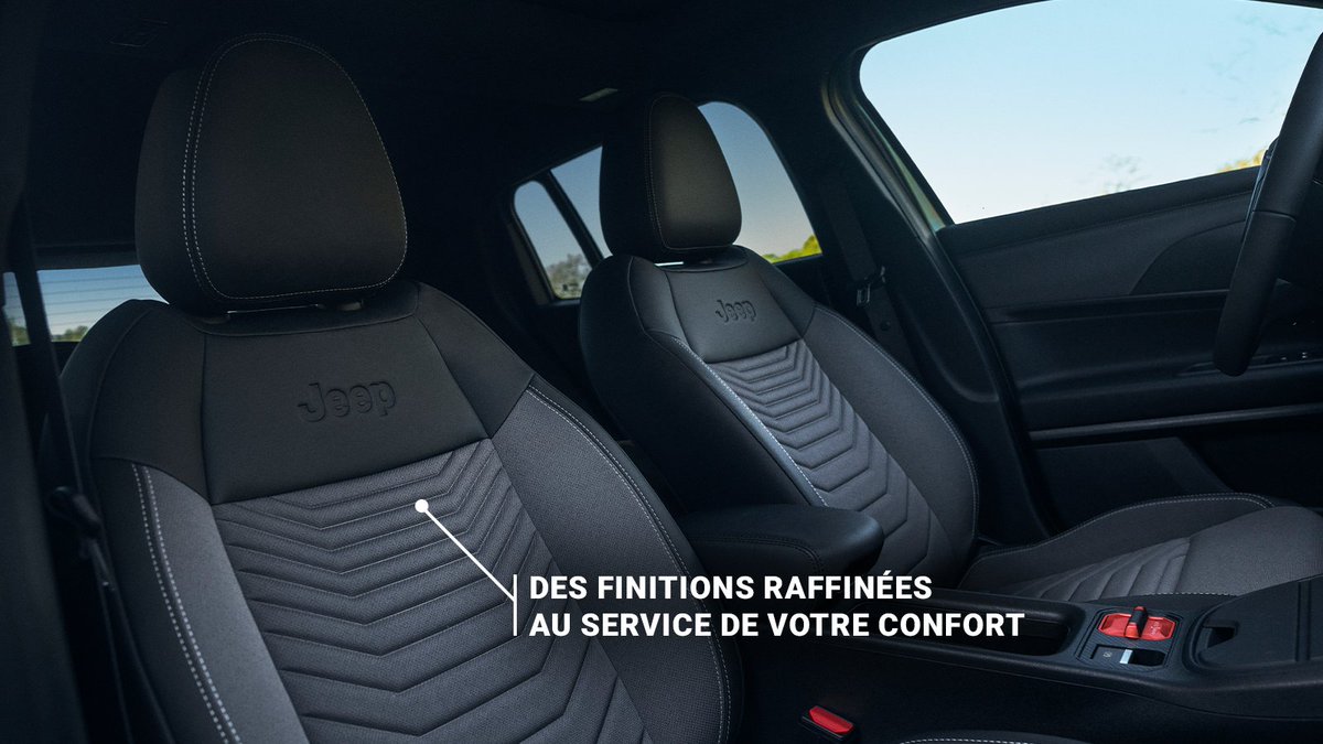 JeepFrance's tweet photo. Nouvel épisode, nouveaux détails à découvrir. Montez à bord de la Nouvelle Jeep® Avenger et découvrez des finitions raffinées, un confort pensé pour le quotidien et une caméra intelligente à 360° conçue pour rendre vos manœuvres de stationnement plus simples. ​#Jeep #JeepAvenger https://t.co/Yqq2YY8MyB