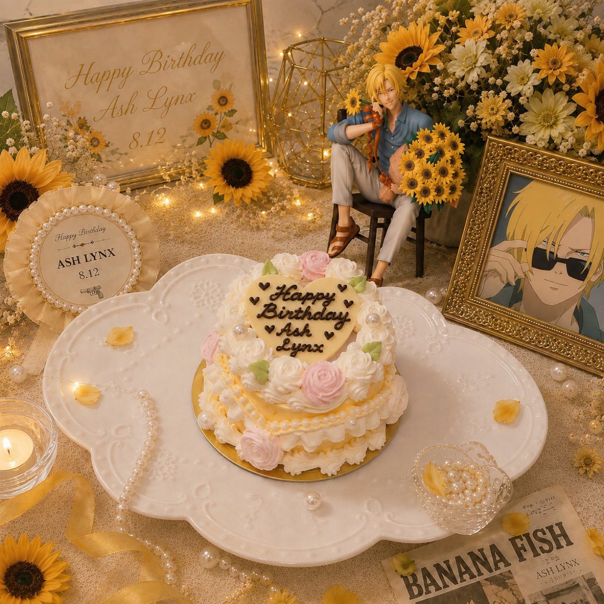 poyotaro_0629's tweet photo. 🌻♪。.:＊・゜🌻♪。.:＊・゜🌻♪。.:＊･

*🌻𝐻𝑎𝑝𝑝𝑦 𝐵𝑖𝑟𝑡ℎ𝑑𝑎𝑦🌻* 𝓐𝓼𝓱 𝓛𝔂𝓷𝔁

🌻♪。.:＊・゜🌻♪。.:＊・゜🌻♪。.:＊・

 #bananafish  #バナナフィッシュ  #ashlynx  #アッシュリンクス生誕祭2026 https://t.co/ilHHGlZWdx