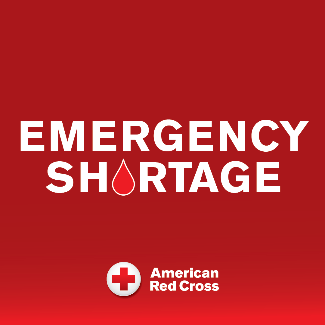 1230TheTeam's tweet photo. Help end the blood shortage! Donors of all blood types — especially those with types O+ &amp; B- blood — are needed now to help reverse a dangerous drop in the Red Cross blood supply. Book now to help ensure patients receive lifesaving medical care: https://t.co/ET5aHXsCDU
#Sponsored https://t.co/jD5B9MncP2