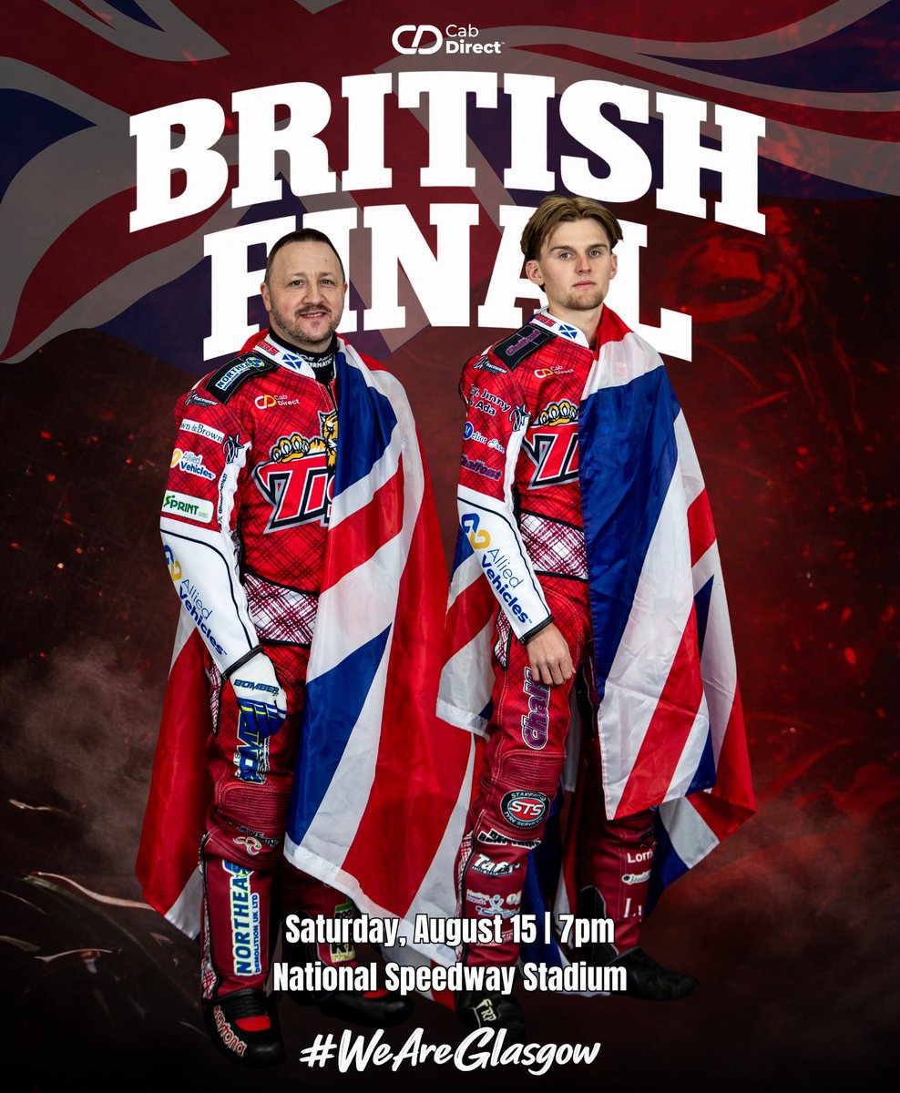 glasgowtigers's tweet photo. “ITV coverage will help showcase the speed, skill and excitement of the sport to a wider audience and inspire a new generation of fans.”

🇬🇧 Tigers duo Chris Harris and Leon Flint will go for British Championship title glory live on ITV4 and ITVX on Saturday (7pm). 

📰 Full story: https://t.co/h55bL2Vm0Q

#WeAreGlasgow🔴⚪️