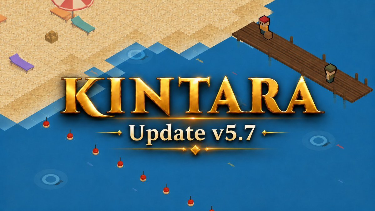 0x_Pr0mise's tweet photo. New $Kintara updates just dropped 🌎

And they’re making the game even deeper.

Fishing 2.0, 4 new fish were added, new rods & bait, level gated progression, new zones, moving fishing spots and a Wooden Raft for The Shores.

Progress from Herring → Trout → Bass → Tuna, with better catches giving more healing & XP.

New Angler Raffle
You can now turn in cooked fish for raffle tickets with a 1/2,500 chance at rare rewards. Collect the full set for 30% faster bites.

New rank-based access in the Guild Banks:
Recruit → Sergeant → General → Owner

More progression. More content. More reasons to play.

And v5.8 is already in development. 👀

CA: Tqj8yFmagrg7oorpQkVGYR52r96RFTamvWfth9bpump
