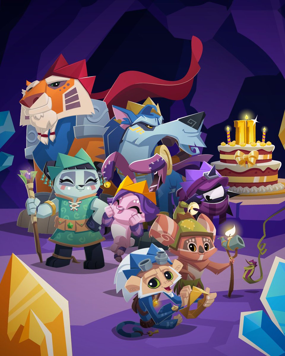 AnimalJam's tweet photo. 🥳 The Animal Jam app turns 11 YEARS OLD this month! Thank you for playing with us this long—we can't wait to see what the future has in store! 🎂

Join the celebration in Animal Jam and stay tuned for AJ Classic's birthday NEXT MONTH!

#AnimalJam #AJPW #celebrate #kidsgames https://t.co/qZH4R4Wk2G