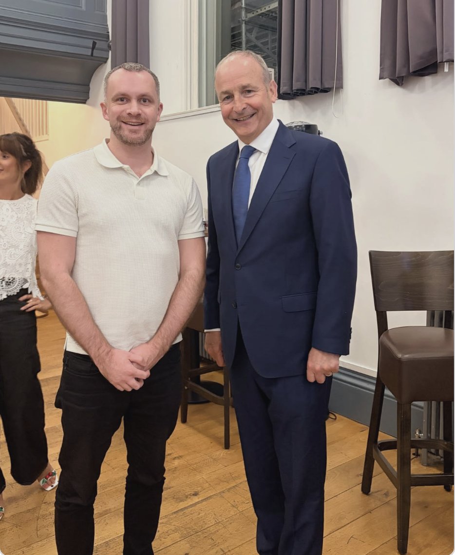 maxerhost's tweet photo. Our managing director Peter Armstrong, with An Taoiseach Micheál Martin, attending the International Showcase evening in Belfast, during Fleadh Cheoil na hÉireann 2026.

Maxer is a leading web hosting + domain provider in Ireland, and Official Digital Partner of the Fleadh. 🇮🇪🌐 https://t.co/F5gsZDGuTv